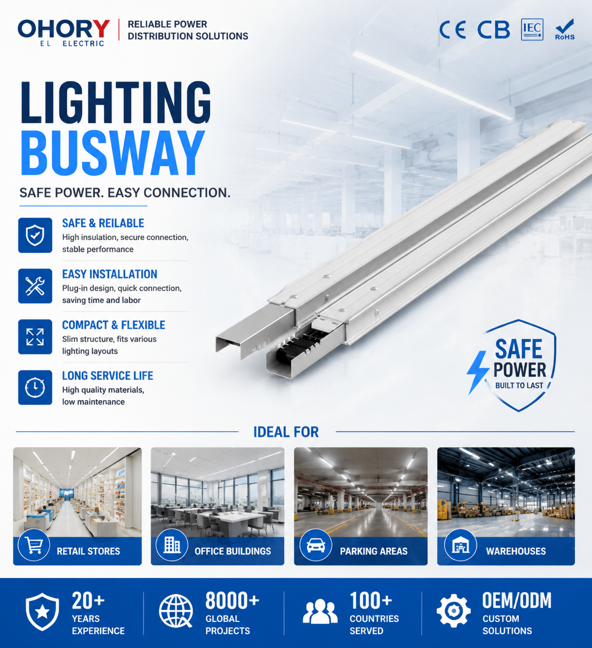 Lighting Busduct Systems for Commercial and Industrial Applications